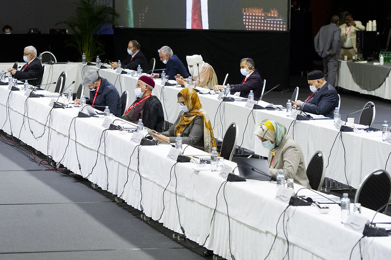 Delegates participating in a conference