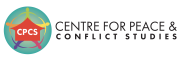 Logo of the Center for Peace and Conflict Estudies linking to their  website