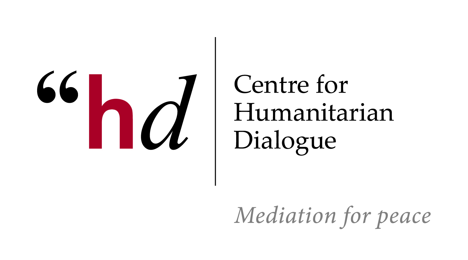 Logo of Centre for Humanitarian Dialogue (HD), linking to their website